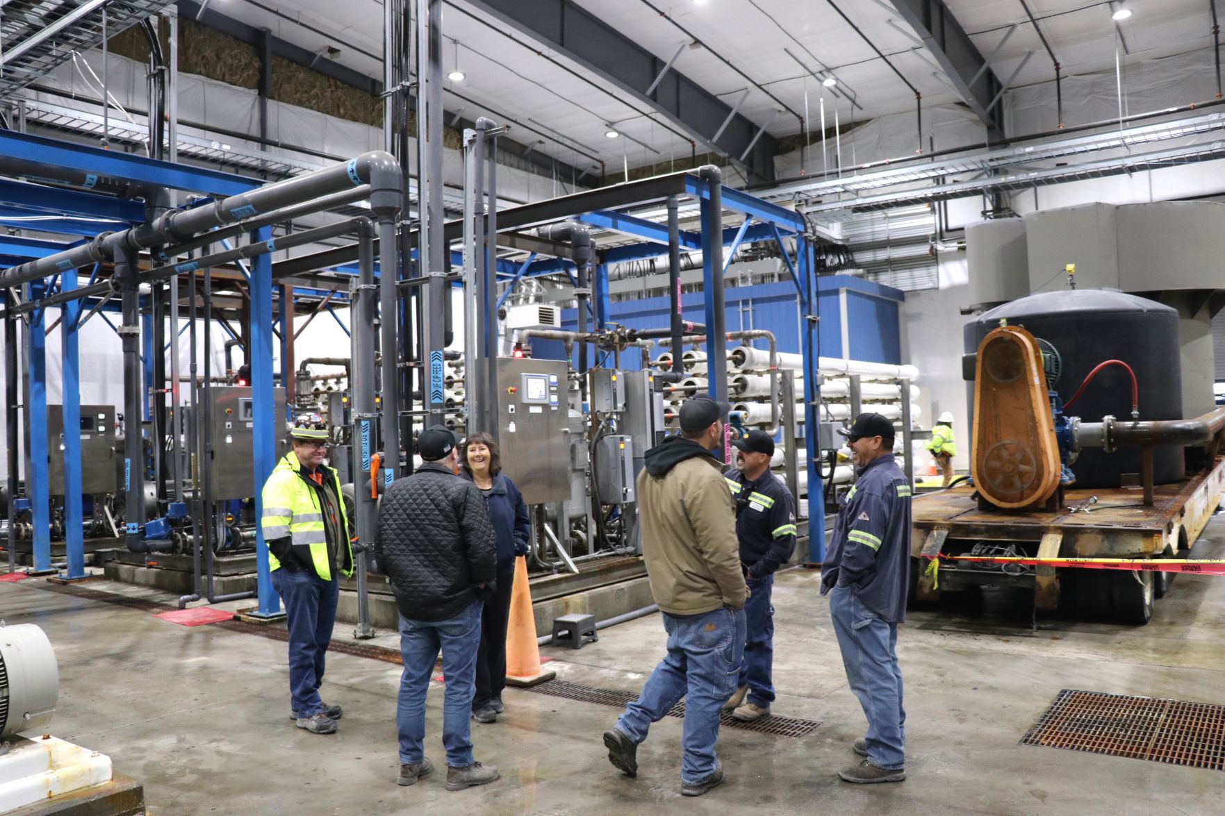 Jerritt Canyon water treatment plant - People visiting